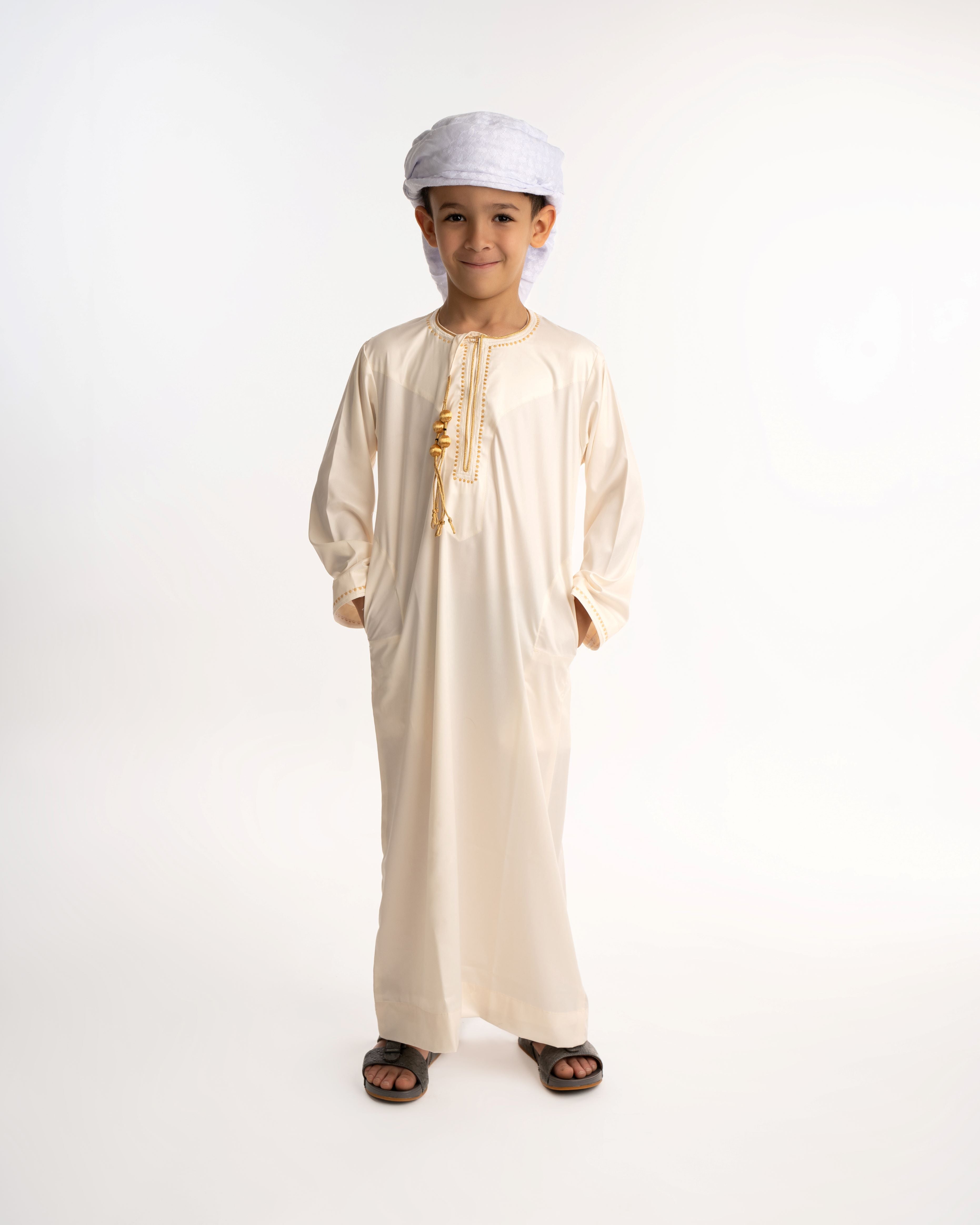 Omani Gold Kandora - Kids – YALLAWORLD